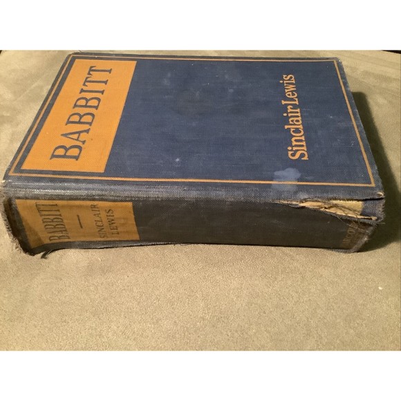 ANTIQUE BABBITT by SINCLAIR LEWIS HARDCOVER 1922 Literature 1st edition - Picture 13 of 16
